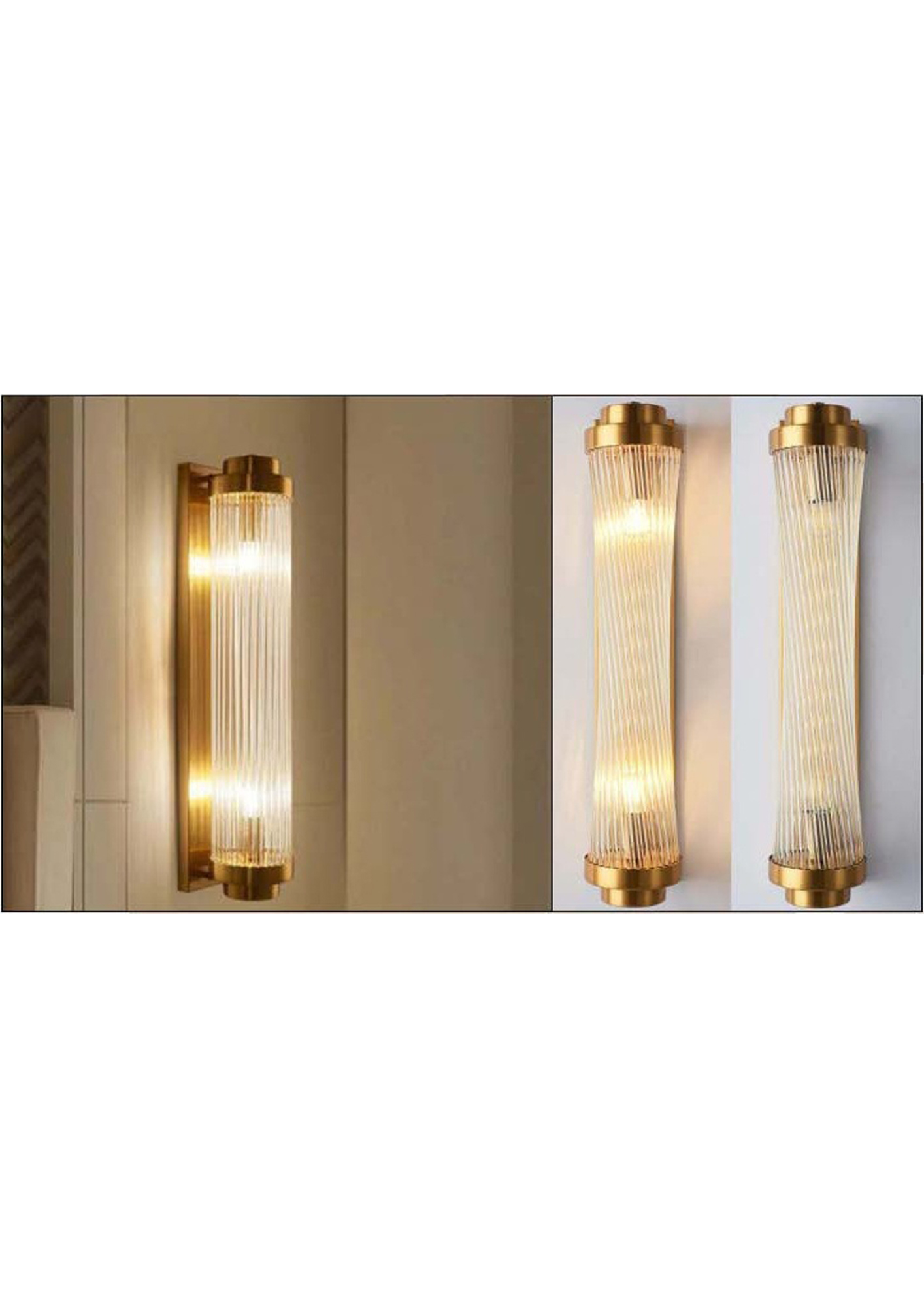Beyond Lights - Brass Wall Sconce- GL
